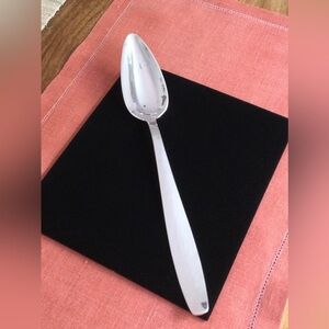 Vintage Swedish Modern Serving Spoon - Signed Allan Adler Handmade Sterling